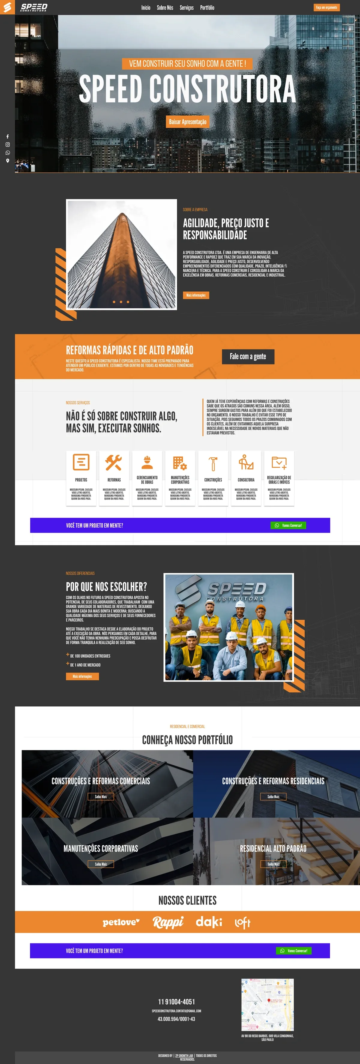 Site Speed Construtora