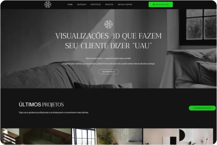 Topo redesenhado com mensagem de valor em destaque