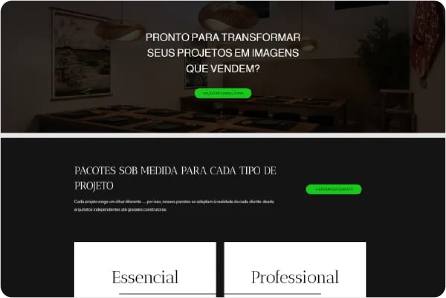 Quarta dobra redesenhada com chamada para ação